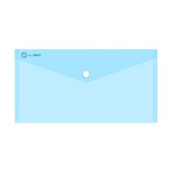 Irattartó tasak DL `csekk` patentos PP Bluering® transzparens kék Író- irodaszer, papíráru Bluering