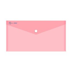Irattartó tasak DL `csekk` patentos PP Bluering® transzparens piros Író- irodaszer, papíráru Bluering