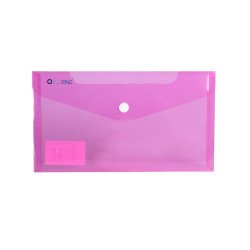 Irattartó tasak DL `csekk` patentos PP Bluering® transzparens piros Író- irodaszer, papíráru Bluering
