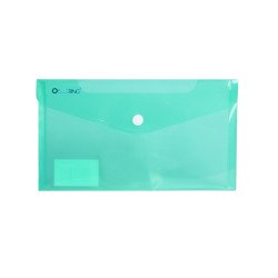 Irattartó tasak DL `csekk` patentos PP Bluering® transzparens zöld Író- irodaszer, papíráru Bluering