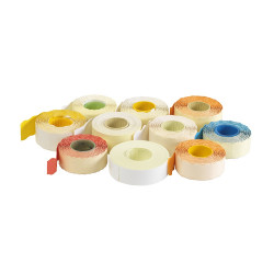 Árazószalag 22x12mm, stancolt 10 tekercs/csomag, fehér Író- irodaszer, papíráru Egyéb