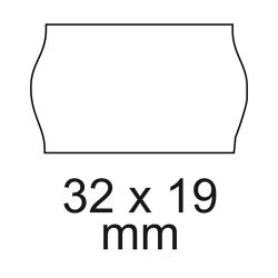 Árazószalag 32x19mm, stancolt 10 tekercs/csomag, Bluering®, fehér Író- irodaszer, papíráru Bluering