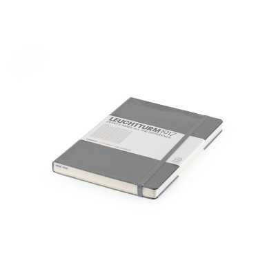 Notesz A5, négyzetrácsos medium Leuchtturm szürke