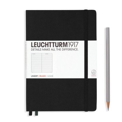 Notesz A5, négyzetrácsos medium Leuchtturm piros