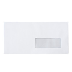 Boríték LC6/5 enyvezett bélésnyomott jobb ablakos 35x90mm 114x229mm J28A20 Bluering® fehér Író- irodaszer, papíráru Bluering