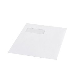 Boríték TC/4 szilikonos bélésnyomott bal ablak 55x90 ablak oldalról 20mm felülről 57mm Bluering® fehér Író- irodaszer, papíráru Bluering
