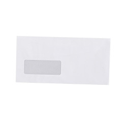 Boríték LC6/5 enyvezett bélésnyomott bal ablakos 35x90mm 114x229mm B20A20 külső záródású Bluering® fehér Író- irodaszer, papíráru Bluering