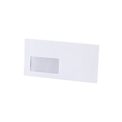 Boríték LA4 enyvezett bélésnyomott bal ablakos 45x90mm 110 × 220mm B20A15 Bluering® fehér Boríték LA4 enyvezett bélésnyomott bal ablakos 45x90mm 110 × 220mm B20A15 Bluering® fehér