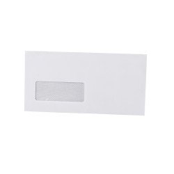 Boríték LA4 szilikonos bélésnyomott bal ablakos 35x90mm 110x220mm B20A20 Bluering® fehér Író- irodaszer, papíráru Bluering