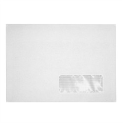 Boríték LC/5 öntapadó bélésnyomott jobb ablakos 35x90mm 162x229mm J28A20 Bluering® fehér Író- irodaszer, papíráru Bluering
