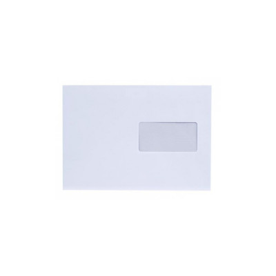 Boríték LC/5 szilikonos bélésnyomott bal ablakos 35x90mm 162x229mm B20A20 Bluering® fehér