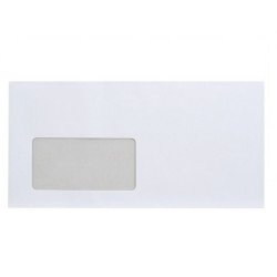 Boríték LA4 szilikonos bélésnyomott bal ablak 45x90mm 110×220mm B20A15 Bluering® fehér Író- irodaszer, papíráru Bluering