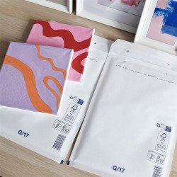 Légpárnás tasak 17/G szilikon külső méret 250x350mm, belső méret 230x340mm, Bluering® fehér Író- irodaszer, papíráru Bluering