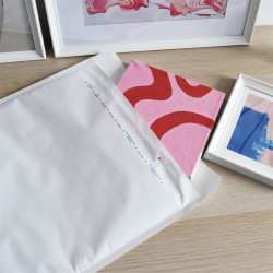 Légpárnás tasak 20/K szilikon külső méret 370x480mm, belső méret 350x470mm, Bluering® fehér Író- irodaszer, papíráru Bluering