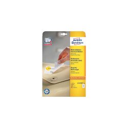 Etikett címke, 99,1 x42,3mm, univerzális visszaszedhető, 12 címke/ív, 25 ív/doboz, Avery fehér Író- irodaszer, papíráru Avery