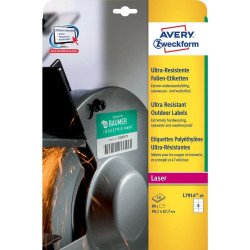 Etikett címke, 99,1 x67,7mm, ultra ellenálló 8 címke/ív, 10 ív/doboz, Avery fehér Író- irodaszer, papíráru Avery