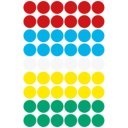 Etikett címke, o12mm, jelölésre, 5 klf. szín 54 címke/ív, 5 ív/doboz, Avery vegyes