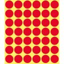 Etikett címke, o18mm, jelölésre, 24 címke/ív, 44 ív/doboz, Avery piros