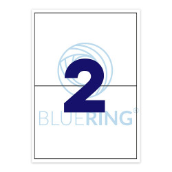 Etikett címke, 210x148mm, 100 lap, 2 címke/lap Bluering® Író- irodaszer, papíráru Bluering