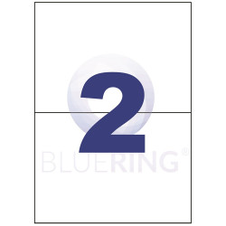 Etikett címke, 210x148mm, 100 lap, 2 címke/lap Bluering® Író- irodaszer, papíráru Bluering