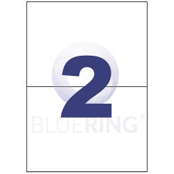 Etikett címke, 210x148mm, 100 lap, 2 címke/lap Bluering® Író- irodaszer, papíráru Bluering
