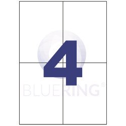 Etikett címke, 105x148mm, 100 lap, 4 címke/lap Bluering® Író- irodaszer, papíráru Bluering