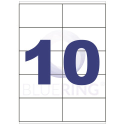 Etikett címke, 105x57mm, 100 lap, 10 címke/lap Bluering® Író- irodaszer, papíráru Bluering
