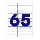 Etikett címke, 38,1x21,2mm, 100 lap, 65 címke/lap Bluering®