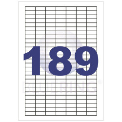 Etikett címke, 25,4x10mm, 100 lap, 189 címke/lap  Bluering® Író- irodaszer, papíráru Bluering