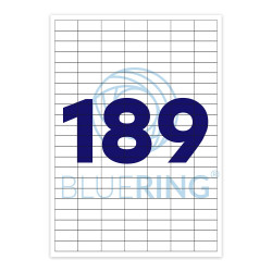 Etikett címke, 25,4x10mm, 100 lap, 189 címke/lap  Bluering® Író- irodaszer, papíráru Bluering