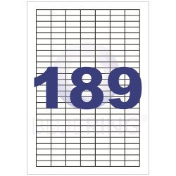 Etikett címke, 25,4x10mm, 100 lap, 189 címke/lap  Bluering® Író- irodaszer, papíráru Bluering