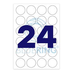 Etikett címke, 40mm, kör 100 lap, 24 címke/lap Író- irodaszer, papíráru Egyéb