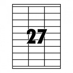 Etikett címke, 70x32mm, 100 lap, 27 címke/lap Író- irodaszer, papíráru Egyéb