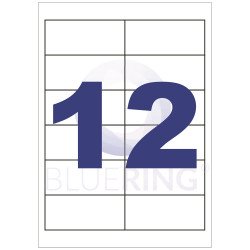 Etikett címke, 97x42,4mm, 100 lap, 12 címke/lap Író- irodaszer, papíráru Egyéb