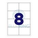 Etikett címke, 99,1x67,7mm, 100 lap, 8 címke/lap