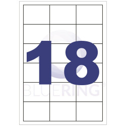 Etikett címke, 63,5x46,6mm, 100 lap, 18 címke/lap Író- irodaszer, papíráru Egyéb