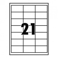 Etikett címke, 63,5x38,1mm, 100 lap, 21 címke/lap Író- irodaszer, papíráru Egyéb