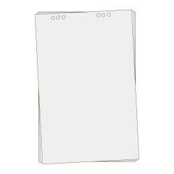 Flipchart papír 68x98cm, 5x20lapos tömb, A-SERIES sima Író- irodaszer, papíráru A-series