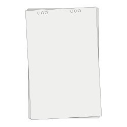 Flipchart papír 68x98cm, 5x20lapos tömb, A-SERIES sima Író- irodaszer, papíráru A-series