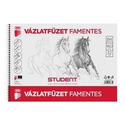 Vázlatfüzet B4, 160g. famentes Student Író- irodaszer, papíráru Ico