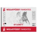 Vázlatfüzet B5 160g. famentes Student