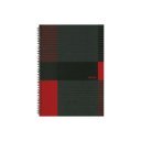 Spirálfüzet A6, 80lap kockás, keményfedelű Marker Linear