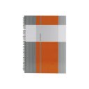 Spirálfüzet A6, 80lap kockás, keményfedelű Marker Linear