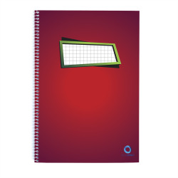 Spirálfüzet A4, 70lap Bluering® kockás Író- irodaszer, papíráru Bluering