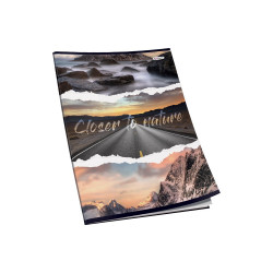 Füzet A4, 40lap, kockás 80g. Connect Matt + UV lakk borító,