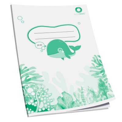 Füzet A5, 32lap, sima 20-32 Bluering®