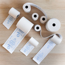 Hőpapír 57 mm széles, 13fm hosszú, cséve 12mm, 10 tekercs/csomag, ( 57/35 ) BPA mentes Bluering®