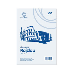 Rajzlap A4, félfamentes fóliázva Bluering® 10 ív/csomag, Író- irodaszer, papíráru Bluering