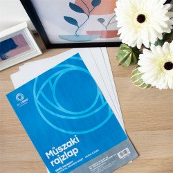 Műszaki rajzlap A3, 180g. 25ív/csomag, Bluering® Író- irodaszer, papíráru Bluering