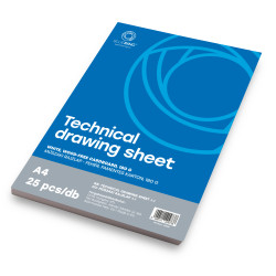 Műszaki rajzlap A4, 180g. 25ív/csomag, Bluering® Író- irodaszer, papíráru Bluering